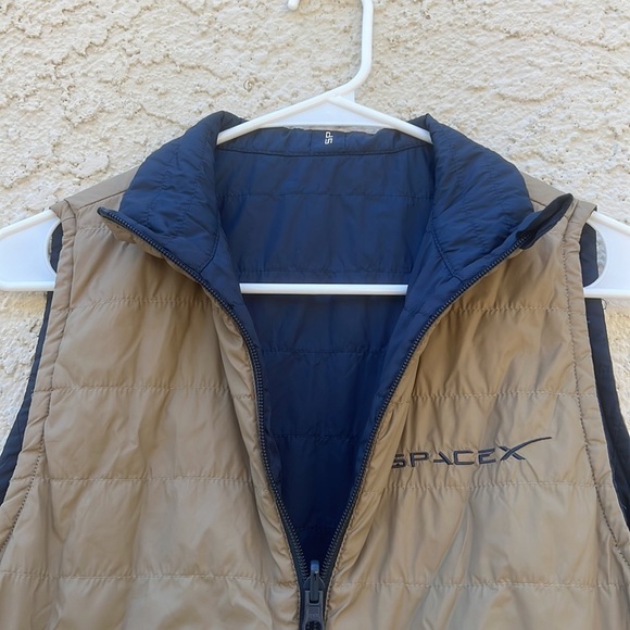 SpaceX Blue/Tan Reversible Vest Men'S Size M - Picture 7 of 10